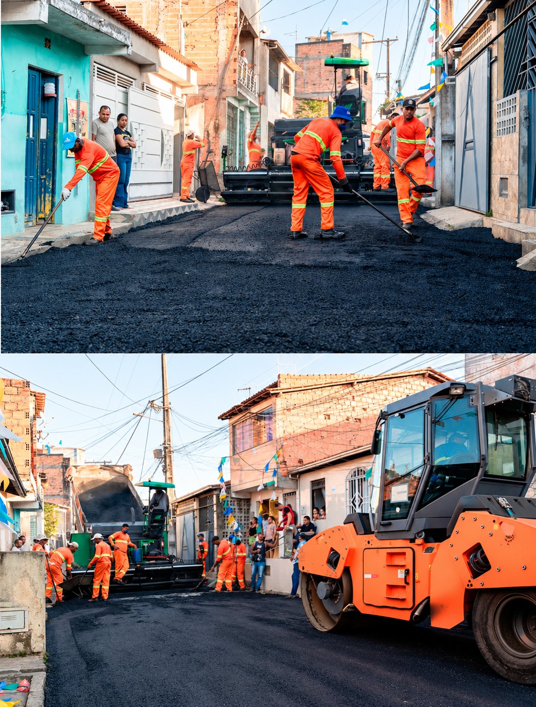 PREFEITURA DE NAZARÉ AVANÇA COM OBRAS DE PAVIMENTAÇÃO ASFÁLTICA EM DIFERENTES ÁREAS DA CIDADE